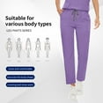 thumbnail image 5 of VIAOLI  Scrub for Women Set Y-neck Scrub Top & Cargo Pants, Breathable, Quick Drying, 5 of 6