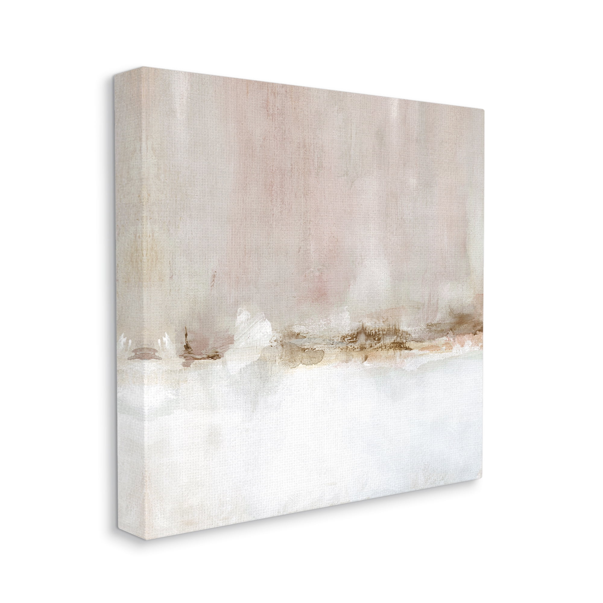 Stupell Industries Abstract Snowy Landscape Abstract Painting Gallery Wrapped Canvas Art Print Wall Art, 17 x 17
