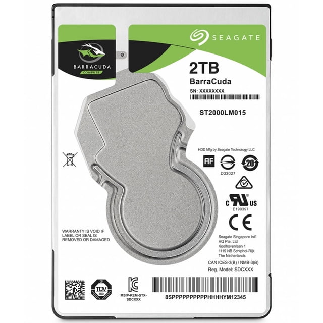 Disco Duro Interno Seagate 2TB Barracuda Laptop