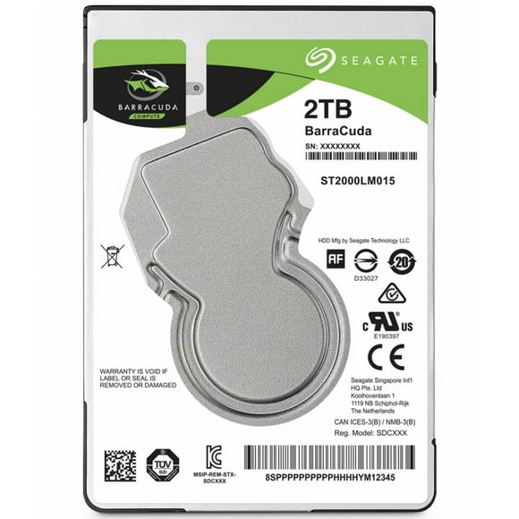 Disco Duro Interno Seagate 2TB Barracuda Laptop