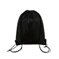 thumbnail image 2 of HEVIRGO Folding Multifunctional Double-shoulder Braided Drawstring Backpack Bag for Sports,Black, 2 of 10