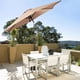 thumbnail image 4 of Sombrilla Parasol Costway 2,7m Inclinada para Terraza Jardín Playa Beige, 4 of 5