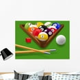 thumbnail image 1 of Billiard Vector Illustration Wall Mural Decal Sticker, Wallmonkeys Peel & Stick Vinyl Graphic (36 in W x 25 in, 1 of 4