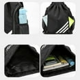 thumbnail image 3 of Waterproof Drawstring Backpack Sports Gym Bag With Shoes Compartment, Waterproof Draw String Back Bag For Men Women, 3 of 4