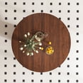 thumbnail image 2 of Miniyam 47.2'' Round Dining Table for 4, Walnut Finish MDF Pedestal Kitchen Table, Modern Farmhouse Style, 2 of 6