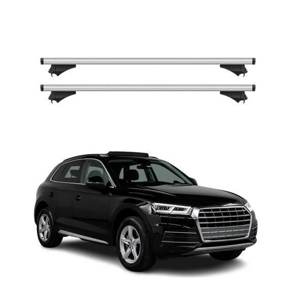 2018-2025 Audi Q5 2.gen Roof Rack Cross Bars Silver