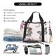 thumbnail image 5 of Fotbe Beautiful Butterfly Bolsa de Viaje con Estampado, Bolsa de Fin de Semana para Mujer con Compartimento para Zapatos, Bolsa de Gimnasio con Bolsillo Húmedo, 5 of 7