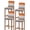 Orange, variant on Burnt Orange Gray Ombre Bar Stool Covers Set of 4, Modern Gradient Abstract Art Stretch Washable Bar Chair Covers with Backs, Removable Pub Counter Height Chair Cover for Kitchen Dining Room Cafe