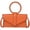 Orange, variant on Kukuzhu Hobo Bag for Women PU Leather Crossbody Shoulder Bag Fashion Handbag Purse Small Totes Circular handheld Satchels