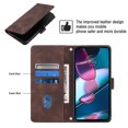 thumbnail image 3 of Compatible avec Motorola Moto Edge 30 Pro Classic Étui en Cuir PU Gaufré avec Porte-Cartes, Housse Antichoc, 3 of 5