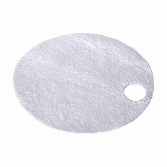 Sorbent Pad, 9.9 gal, 22 in Dia., Oil, White, Renewable Natural Fibers