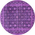 thumbnail image 1 of Ahgly Company Indoor Round Persian Purple Traditional Area Rugs, 4' Round, 1 of 4