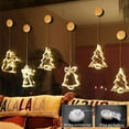thumbnail image 2 of PENGXIANG Christmas Suction Cup Light Window Backdrop Decoration LED String Light For Indoor Home Bedroom Wedding Party New Year, 2 of 13