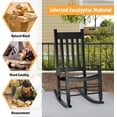 thumbnail image 4 of PayLessHere Outdoor Rocking Chair Load Bearing 243 lbs (Black), 4 of 8
