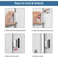 Home Security Door Lock Reinforcement Safety Latch Extra Front Doors