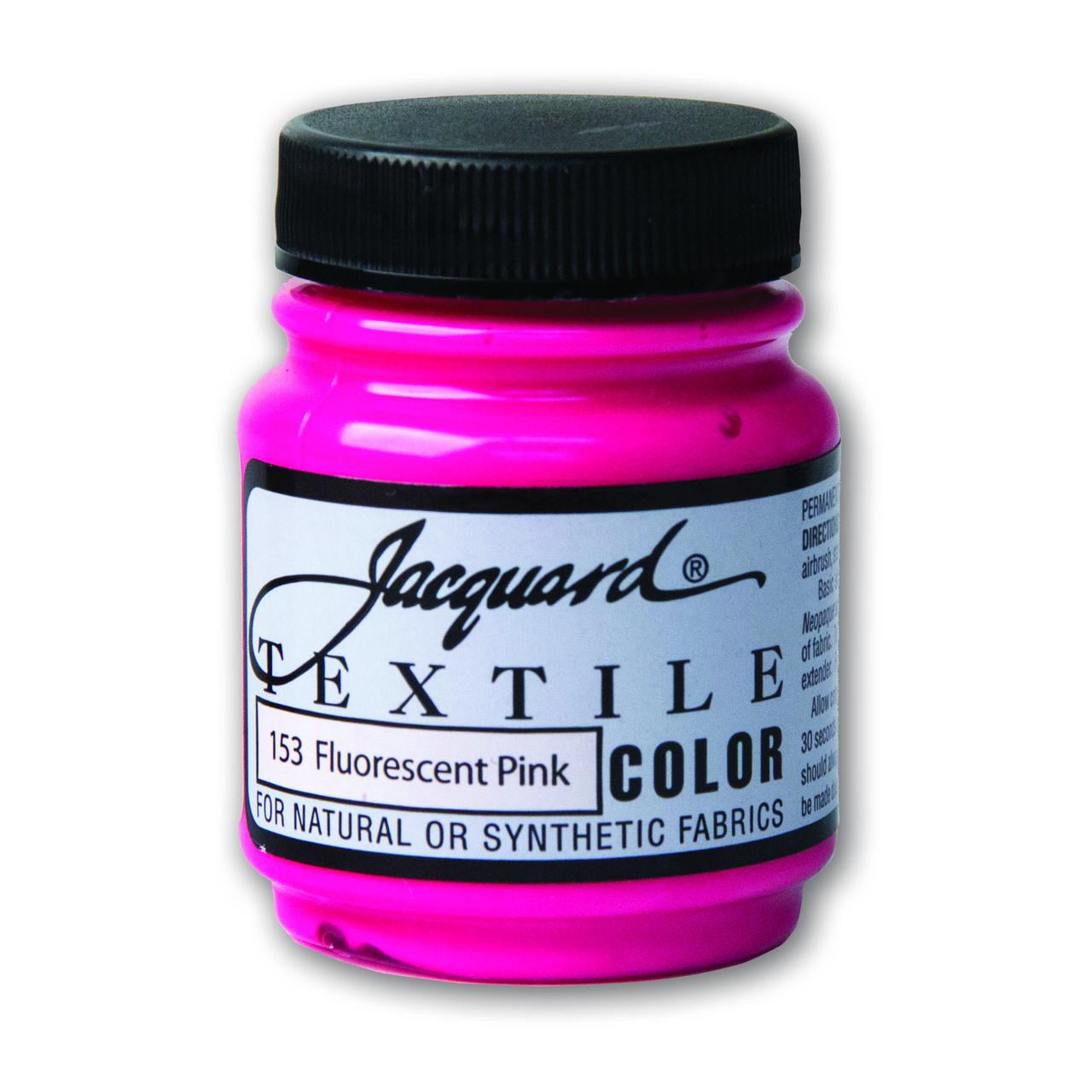 Jacquard Textile Color, 2.25 oz., Fluorescent Pink, Fabric Dye