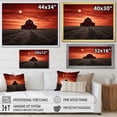 thumbnail image 4 of Designart "Dusk Scenery at the Barn III" Farmhouse Floater Framed Wall Art Living Room, 4 of 7