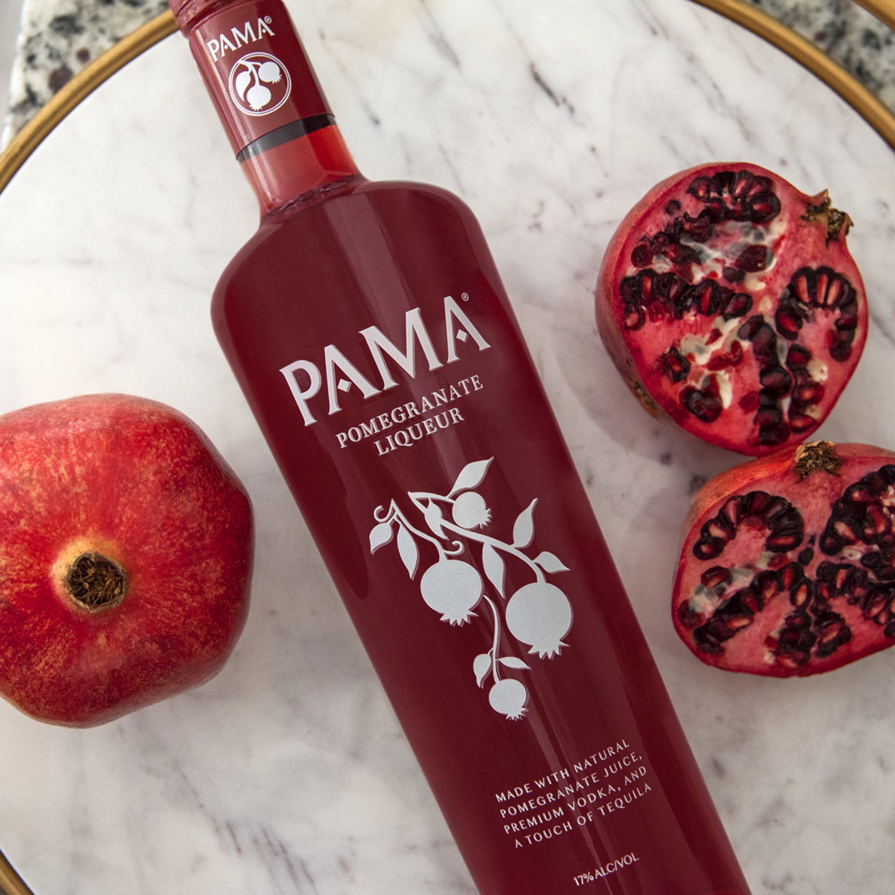 Pama Pomegranate Fruit Liqueur, 750 ml Bottle, 17% ABV