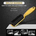 thumbnail image 1 of Fade Brush Comb Scissors Cleaning Brush Barber Shop Skin Fade Vintage Oil Head Shape Carving Cleanin, 1 of 5
