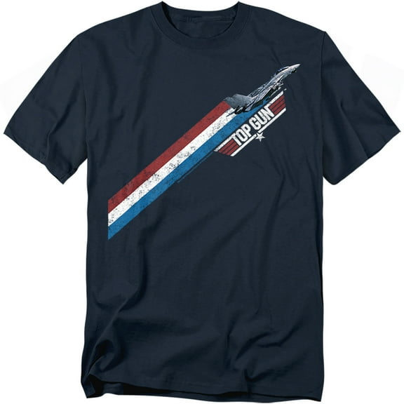 Top Gun T-Shirt Stripes Unisex Graphic Tee For Men & Women Navy 