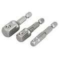 thumbnail image 2 of Adaptateur de Douille Hexagonale 3 Pcs pour Perceuse 1/4 Pouces 3/8 Pouces 1/2 Pouces, 2 of 8