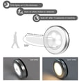 thumbnail image 2 of Luz con sensor de movimiento, luz para armario, [1 paquete] luz de pared, se adhiere a cualquier lugar sin herramientas, luces a pilas, luces de noche LED, perfectas para escaleras, pasillos, baños, d Muyoka Hogar, 2 of 6