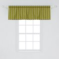 thumbnail image 2 of Ambesonne Yellow Chevron Window Valance, Warning Sign Image, 54" X 18", Black Yellow, 2 of 3