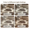 thumbnail image 7 of ODIKA 9'x12' Washable Area Rug Beige Frond Cream Artwork Relaxed Layout Rectangular Fronds Large for Master Suite, California King, Under Bed, Non-Shedding, Easy Care, 7 of 7