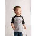 thumbnail image 3 of 7 ate 9 Apparel Kids Hello Spring Grey Raglan, 3 of 6