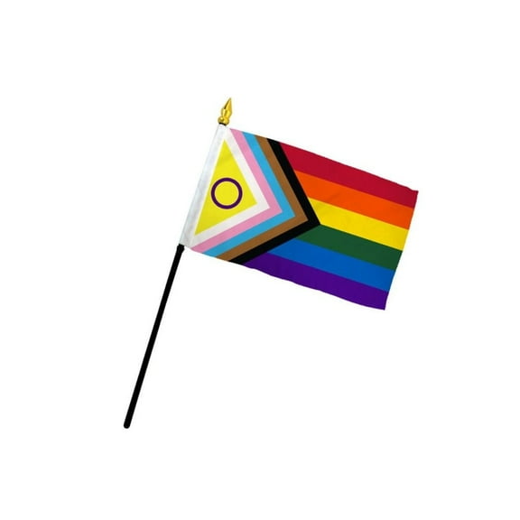 Inclusive Pride 4x6in Stick Flag