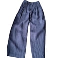 thumbnail image 5 of Horkkom Pants for Women Cotton High Waisted Drawstring Pants Casual Loose Pleated Pants with Pockets XL, 5 of 7