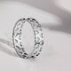 thumbnail image 5 of Fiudx Anillo de Corazón, Elegante Anillo de Acero a La Moda, Anillo de Diseño para Pareja, Combinación Versátil de Joyas, para Uso Diario En Ocasiones Especiales, Regalo Perfecto para Seres Queridos,, 5 of 5