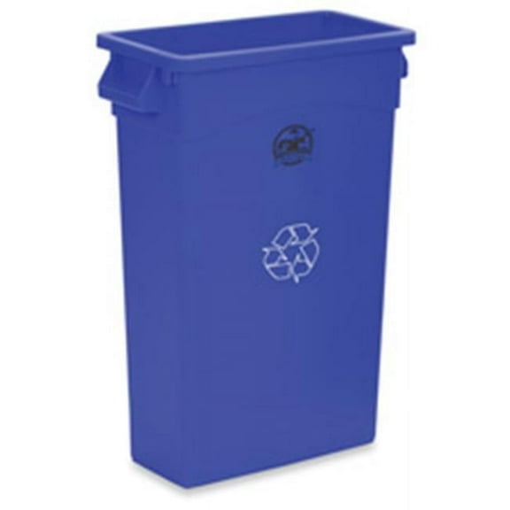 Recycling Container- 23 Gallon- 22-.50in.x11in.x30in.- Blue