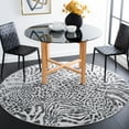 thumbnail image 2 of SAFAVIEH Amsterdam Ruby Animal Area Rug, Ivory/Grey, 6'7" x 6'7" Round, 2 of 8