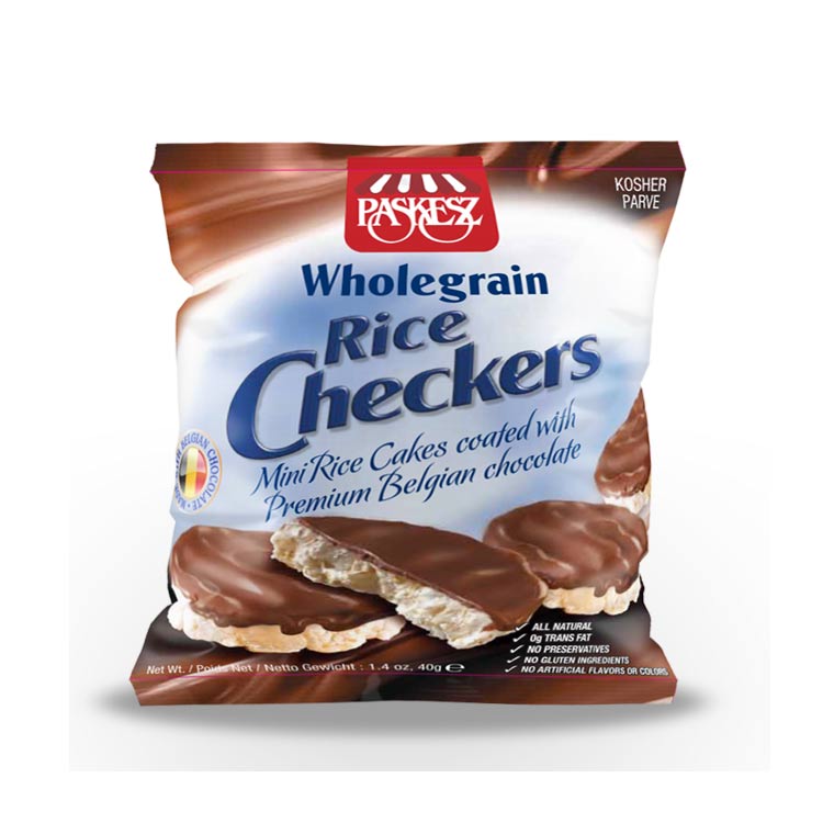 Paskesz Checkers Mini Choc Rice Cakes