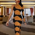 thumbnail image 5 of Fried Chicken meme Half Dleeve Split Dress prom dresses Dress women, 5 of 7
