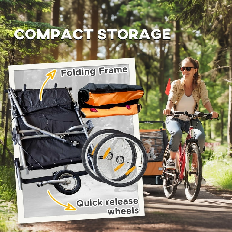 Compact bike fashion trailer