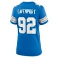 thumbnail image 3 of Women's Nike Marcus Davenport  Blue Detroit Lions Team Game Jersey, 3 of 7