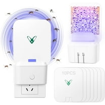 KingFurt  Lights Lure Indoor Hanging Fleas Trap with 1 Insect Trap Host & 10 Sticky Trap Boards