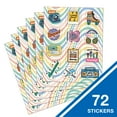 thumbnail image 4 of Carson Dellosa Education Happily Ever Elementary Retro Remix Motivators Motivational Stickers, 72 Per Pack, 6 Packs, 4 of 8