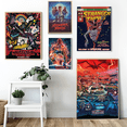 thumbnail image 4 of Póster de arte autoadhesivo de la serie de televisión S-Stranger T-Things, decoración, pintura, arte de pared, papel Kraft blanco, decoración del hogar, 4 of 5