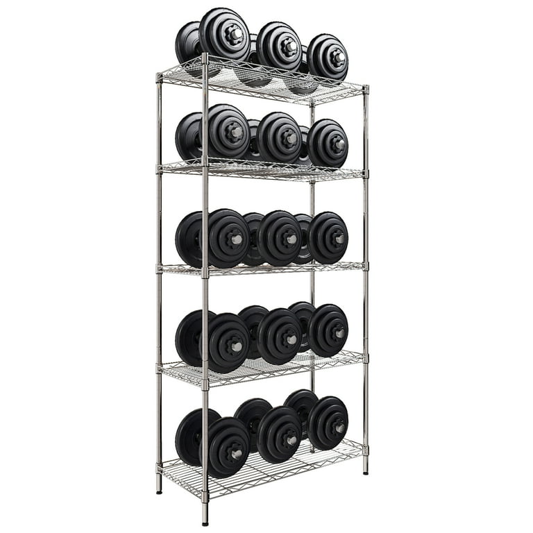 Ktaxon 5-Tier Wire Shelving Unit, Steel Storage Rack for Garage