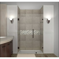 Aston Sdr990-59-10 Nautis Gs 59" Wide X 72" High Frameless Hinged Shower Door - Bronze