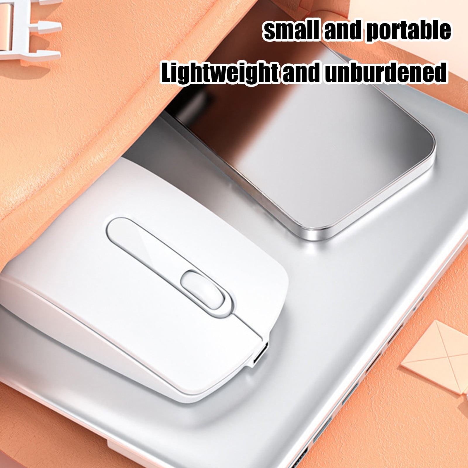 JilgTeok 5 Packs Bluetooth Wireless Mouse 1200 DPI Rechargeable Type C Gaming Office Computer Mouse for PC Mac Laptop