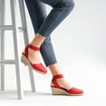 thumbnail image 4 of DREAM PAIRS Women's Elastic Ankle Strap Espadrilles Wedge Sandals, 4 of 5