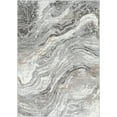 thumbnail image 2 of Mark&Day Area Rugs, 5x7 Earlton Modern Gray Marble Area Rug, Grey Ivory Brown Carpet for Living Room, Bedroom or Kitchen (5'3" x 7'), 2 of 6
