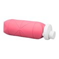 thumbnail image 2 of Botella de agua plegable de 600 ml, botella de agua de viaje ligera a prueba de fugas de silicona de grado alimenticio para gimnasio, deportes de acampada, color rosa, 2 of 12