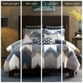 thumbnail image 2 of Ink+Ivy Alpine 3-Piece Cotton All Over Heather Printed Comforter - Full/Queen - Navy, 2 of 5