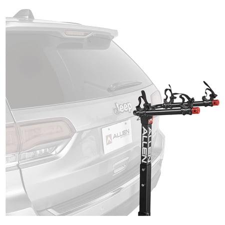 ALLEN SPORTS DELUXE 2-BICYCLE HITCH MOUNTED BIKE CARRIER, BLACK