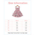 thumbnail image 2 of 3T Baby Girls Dress 4T Girls Sleeveless Dress Flower Print Off-the-shoulder Toddler Girls Summer Layered Dress Pink, 2 of 8
